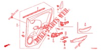 ACHTER PORTIER VOERING(4DE)  voor Honda JAZZ 1.4 LUXURY 5 deuren 5-versnellings handgeschakelde versnellingsbak 2012