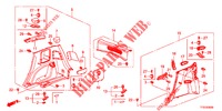 ACHTER ZIJDE VOERING(2DE)  voor Honda JAZZ 1.4 LUXURY 5 deuren 5-versnellings handgeschakelde versnellingsbak 2012