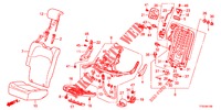 ACHTER ZITTING/VEILIGHEIDSGORDEL (D.) voor Honda JAZZ 1.4 LUXURY 5 deuren 5-versnellings handgeschakelde versnellingsbak 2012