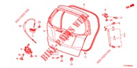 ACHTERKLEP PANEEL(2DE)  voor Honda JAZZ 1.4 LUXURY 5 deuren 5-versnellings handgeschakelde versnellingsbak 2012