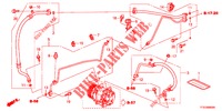 AIRCONDITIONER (FLEXIBLES/TUYAUX) (LH) voor Honda JAZZ 1.4 LUXURY 5 deuren 5-versnellings handgeschakelde versnellingsbak 2012