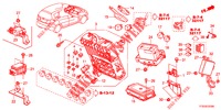 BEDIENINGSEENNEID (CABINE) (1) (LH) voor Honda JAZZ 1.4 LUXURY 5 deuren 5-versnellings handgeschakelde versnellingsbak 2012