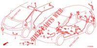 BEDRADINGSBUNDEL (1) (LH) voor Honda JAZZ 1.4 LUXURY 5 deuren 5-versnellings handgeschakelde versnellingsbak 2012