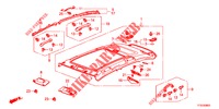 DAK VOERING (TOIT PANORAMIQUE) voor Honda JAZZ 1.4 LUXURY 5 deuren 5-versnellings handgeschakelde versnellingsbak 2012