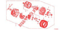 GENERATOR (MITSUBISHI) voor Honda JAZZ 1.4 LUXURY 5 deuren 5-versnellings handgeschakelde versnellingsbak 2012