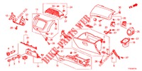 INSTRUMENTEN AFWERKING (COTE DE PASSAGER) (LH) voor Honda JAZZ 1.4 LUXURY 5 deuren 5-versnellings handgeschakelde versnellingsbak 2012