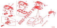 INTERIEUR VERLICHTING  voor Honda JAZZ 1.4 LUXURY 5 deuren 5-versnellings handgeschakelde versnellingsbak 2012