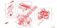 PAKKINGPAKKET/ VERSNELLINGSBAKSAMENSTEL  voor Honda JAZZ 1.4 LUXURY 5 deuren 5-versnellings handgeschakelde versnellingsbak 2012