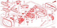 SPIEGEL/ZONNEKLEP (VIRAGE AUTOMATIQUE) voor Honda JAZZ 1.4 LUXURY 5 deuren 5-versnellings handgeschakelde versnellingsbak 2012