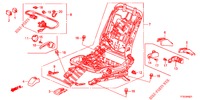 V. ZITTING COMPONENTEN (D.) (2) voor Honda JAZZ 1.4 LUXURY 5 deuren 5-versnellings handgeschakelde versnellingsbak 2012