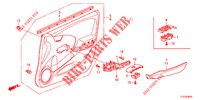 VOOR PORTIER VOERING (LH) voor Honda JAZZ 1.4 LUXURY 5 deuren 5-versnellings handgeschakelde versnellingsbak 2012