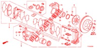 VOOR REM  voor Honda JAZZ 1.4 LUXURY 5 deuren 5-versnellings handgeschakelde versnellingsbak 2012
