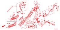 VOOR ZITTING/VEILIGHEIDSRIEMEN (D.) voor Honda JAZZ 1.4 LUXURY 5 deuren 5-versnellings handgeschakelde versnellingsbak 2012