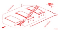 ZONNEKLEP COMPONENTEN  voor Honda JAZZ 1.4 LUXURY 5 deuren 5-versnellings handgeschakelde versnellingsbak 2012