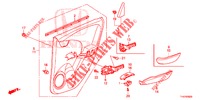 ACHTER PORTIER VOERING(4DE)  voor Honda JAZZ 1.4 ESL 5 deuren CVT versnellingsbak 2012