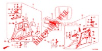 ACHTER ZIJDE VOERING(2DE)  voor Honda JAZZ 1.4 ESL 5 deuren CVT versnellingsbak 2012