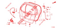 ACHTERKLEP PANEEL(2DE)  voor Honda JAZZ 1.4 ESL 5 deuren CVT versnellingsbak 2012