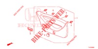 ACHTERKLEP VOERING/ ACHTER PANEEL VOERING(2DE)  voor Honda JAZZ 1.4 ESL 5 deuren CVT versnellingsbak 2012