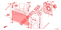 AIRCONDITIONER (CONDENSATEUR) voor Honda JAZZ 1.4 ESL 5 deuren CVT versnellingsbak 2012