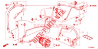 AIRCONDITIONER (FLEXIBLES/TUYAUX) (LH) voor Honda JAZZ 1.4 ESL 5 deuren CVT versnellingsbak 2012