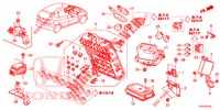 BEDIENINGSEENNEID (CABINE) (1) (LH) voor Honda JAZZ 1.4 ESL 5 deuren CVT versnellingsbak 2012