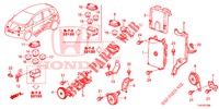 BEDIENINGSEENNEID (COMPARTIMENT MOTEUR) (LH) voor Honda JAZZ 1.4 ESL 5 deuren CVT versnellingsbak 2012