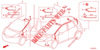 BEDRADINGSBUNDEL (LH) (6) voor Honda JAZZ 1.4 ESL 5 deuren CVT versnellingsbak 2012
