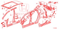 BUITEN PANELEN/ACHTER PANEEL  voor Honda JAZZ 1.4 ESL 5 deuren CVT versnellingsbak 2012