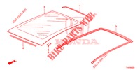 DAK GLAS  voor Honda JAZZ 1.4 ESL 5 deuren CVT versnellingsbak 2012