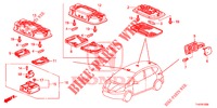 INTERIEUR VERLICHTING  voor Honda JAZZ 1.4 ESL 5 deuren CVT versnellingsbak 2012
