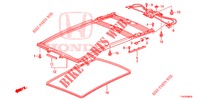 KOPLAMP AFWERKING/ZONNEKLEP/SCHUIFGLAS  voor Honda JAZZ 1.4 ESL 5 deuren CVT versnellingsbak 2012