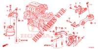 MOTOR BEVESTIGING (CVT) voor Honda JAZZ 1.4 ESL 5 deuren CVT versnellingsbak 2012