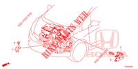 MOTOR DRAAD BUNDEL STANG(1.7L)(RH)  voor Honda JAZZ 1.4 ESL 5 deuren CVT versnellingsbak 2012