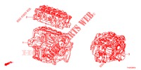 PAKKINGPAKKET/MOTOR MONTAGE/VERSNELLINGSBAKSAMENSTEL  voor Honda JAZZ 1.4 ESL 5 deuren CVT versnellingsbak 2012