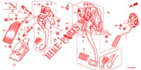 PEDAAL (LH) voor Honda JAZZ 1.4 ESL 5 deuren CVT versnellingsbak 2012
