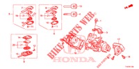 SLEUTEL CILINDER COMPONENTEN  voor Honda JAZZ 1.4 ESL 5 deuren CVT versnellingsbak 2012