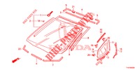VOOR RUIT/ ACHTER RUIT  voor Honda JAZZ 1.4 ESL 5 deuren CVT versnellingsbak 2012