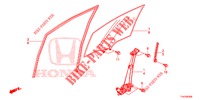 VOORPORTIER GLAS/PORTIER REGULATOR  voor Honda JAZZ 1.4 ESL 5 deuren CVT versnellingsbak 2012