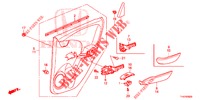 ACHTER PORTIER VOERING(4DE)  voor Honda JAZZ 1.4 LS 5 deuren 5-versnellings handgeschakelde versnellingsbak 2012