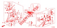 ACHTER ZIJDE VOERING(2DE)  voor Honda JAZZ 1.4 LS 5 deuren 5-versnellings handgeschakelde versnellingsbak 2012