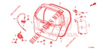ACHTERKLEP PANEEL(2DE)  voor Honda JAZZ 1.4 LS 5 deuren 5-versnellings handgeschakelde versnellingsbak 2012