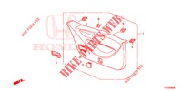 ACHTERKLEP VOERING/ ACHTER PANEEL VOERING(2DE)  voor Honda JAZZ 1.4 LS 5 deuren 5-versnellings handgeschakelde versnellingsbak 2012