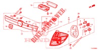 ACHTERLICHT/KENTEKEN LICHT (PGM FI)  voor Honda JAZZ 1.4 LS 5 deuren 5-versnellings handgeschakelde versnellingsbak 2012