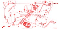 AIRCONDITIONER (FLEXIBLES/TUYAUX) (LH) voor Honda JAZZ 1.4 LS 5 deuren 5-versnellings handgeschakelde versnellingsbak 2012