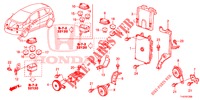 BEDIENINGSEENNEID (COMPARTIMENT MOTEUR) (LH) voor Honda JAZZ 1.4 LS 5 deuren 5-versnellings handgeschakelde versnellingsbak 2012