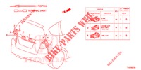 ELEKTRISCHE AANSLUITING (ARRIERE) voor Honda JAZZ 1.4 LS 5 deuren 5-versnellings handgeschakelde versnellingsbak 2012