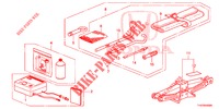 GEREEDSCHAP/KRIK  voor Honda JAZZ 1.4 LS 5 deuren 5-versnellings handgeschakelde versnellingsbak 2012