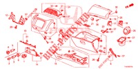 INSTRUMENTEN AFWERKING (COTE DE PASSAGER) (LH) voor Honda JAZZ 1.4 LS 5 deuren 5-versnellings handgeschakelde versnellingsbak 2012