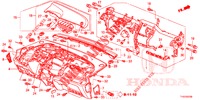 INSTRUMENTEN PANEEL BOVEN (LH) voor Honda JAZZ 1.4 LS 5 deuren 5-versnellings handgeschakelde versnellingsbak 2012