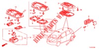 INTERIEUR VERLICHTING  voor Honda JAZZ 1.4 LS 5 deuren 5-versnellings handgeschakelde versnellingsbak 2012